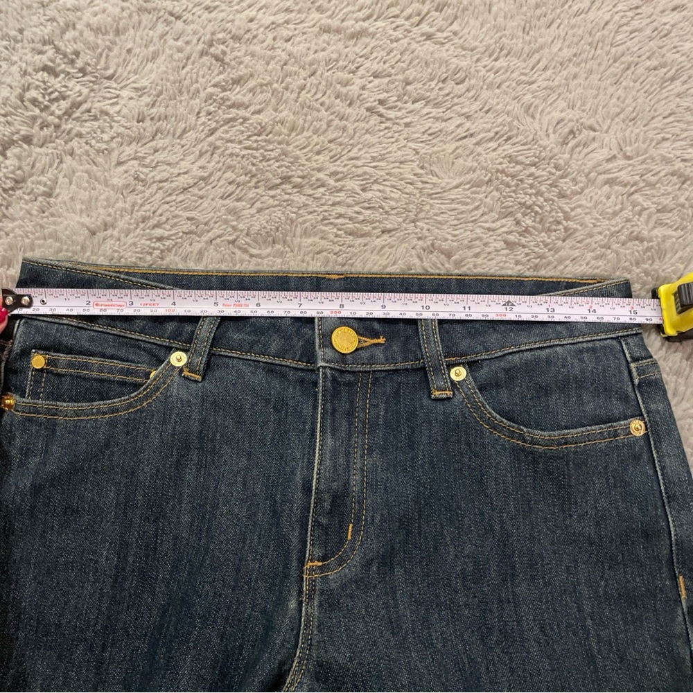 EUC Michael Kors Jeans Womens Dark Blue Izzy Skinny Jeans Size 6P Designer - Picture 7 of 9
